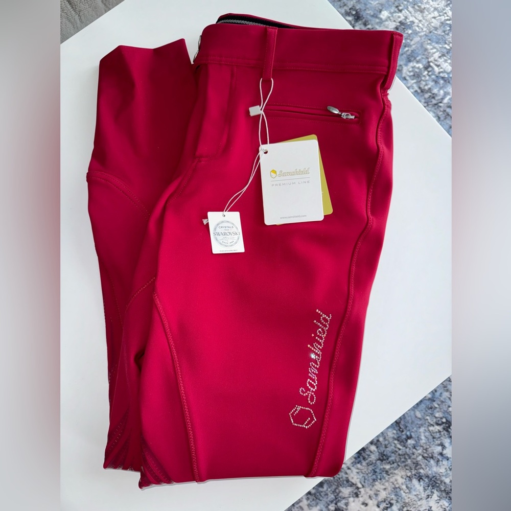 Samshield Adele Breeches - Cerise Red